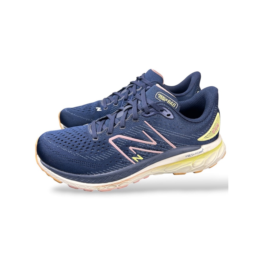 New Balance Fresh Foam X 860v13 Navy Pink Running Shoes W86013A Womens 9.5